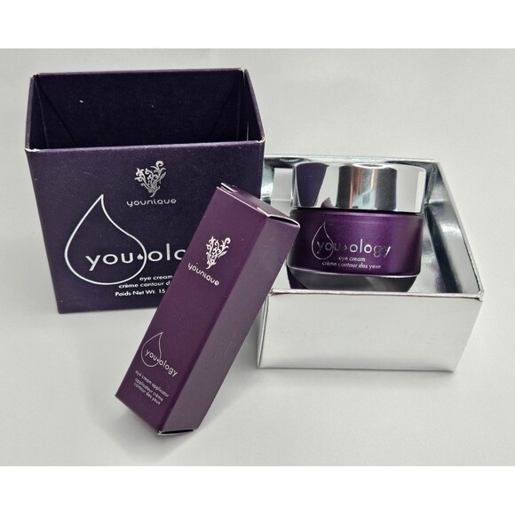 Younique Youology Eye Cream .05 oz Jar With Applicator New in Box - Picture 1 of 7